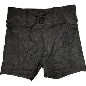 Body Glove Women's Black Sporty Athletic Drawstring  Workout Shorts Sz L NWT